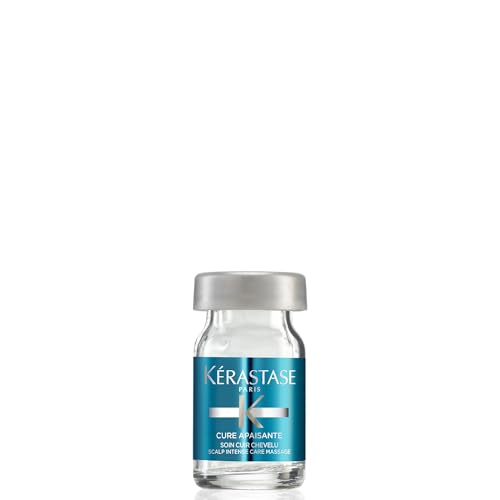 Kérastase Spécifique Dermo-Calm, Tratamiento Intensivo Calmante, Para Cuero Cabelludo Sensible, Cure Apaisante, 12 x 6 ml