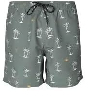 BrunottiCrunotosy Mini Boys Youth Swim Shorts, Vintage Green Palm -152/12Y