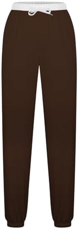 Womens Casual Athletic Cotton Long Sweatpants,Teen Girl Solid Color Cute Hiking Long Pants,Fall Trendy Clothes