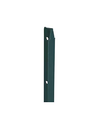 Filiac Piquet de clôture Simple en T plastifié Vert Hauteur 2 m - Section 30 x 30 mm