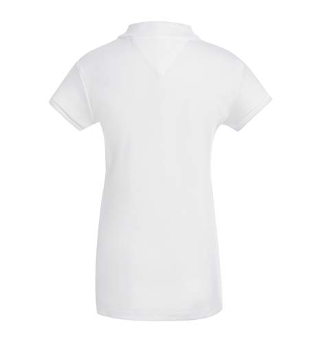 Tommy Hilfiger Girls Short Sleeve Interlock Fit Soft Polo Shirt School Uniform2