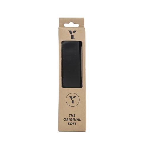 Y Y1 Hockey Original Rubber Hockey Stick Grip Cushion Hockey Stick Grip Grippy Surface Soft and Absorbent Shock Resistant and Anti-Vibration Self-Adhesive Backing Black