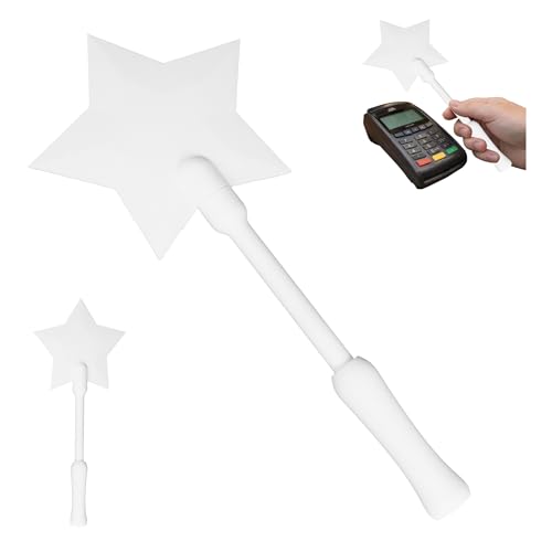 3D NOVA PRINT 3D Printed credit card wand Tap to Pay, Magic Wand Contactless Payment Card Holder, Suitable Scenarios for Card Payment (White)