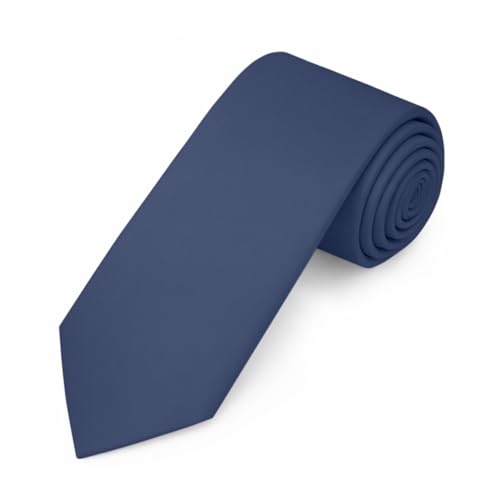 Image of Jacob Alexander Men's Slim Width 2.75 inch Solid Color Tie