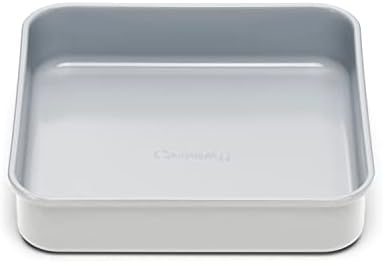 Caraway Non-Stick Ceramic 9” Square Pan - Naturally Slick Ceramic Coating - Non-Toxic, PTFE & PFOA Free - Perfect for Brownies, Lemon Bars, Cakes, & More - Gray - Thumbnail 5