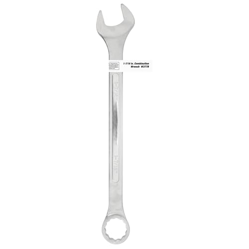 Image of Performance Tool W377B 12-Point Combo Wrench with Satin Chrome Finish 1-7 /16-Inch Jumbo Wrench