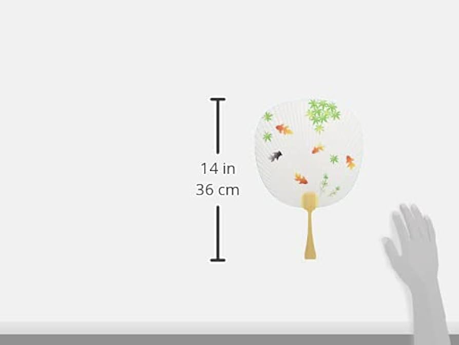 うちわ　団扇　金魚　１つ 竹製 透明水うちわ 長形 金魚 とんぼ 夏の必需品 祭 客間 来客用