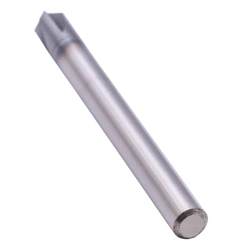 Image of 4 Flute 90 Solid Carbide Chamfer End Mill Set(5Pcs, 3 /16 inch), AlTiN Coated | 90 Chamfer Angle, 3 /16 inch Shank 2 inch OAL, Single End, V Groove Router Bit, for Milling Alloy Steel, Carbon Steel, Cast Iron