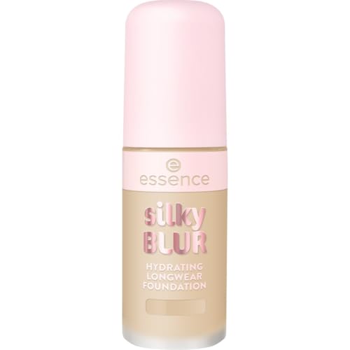 Essence Cosmetics Silky BLUR HYDRATING LONGWEAR FOUNDATION fond de teint, longue durée, protecteur, naturel, mat (30ml)
