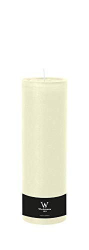 INNA-Glas Votivkerze Aurora, Elfenbein, 30cm, Ø 9,8cm, 200h - Made in Germany - Stumpenkerze