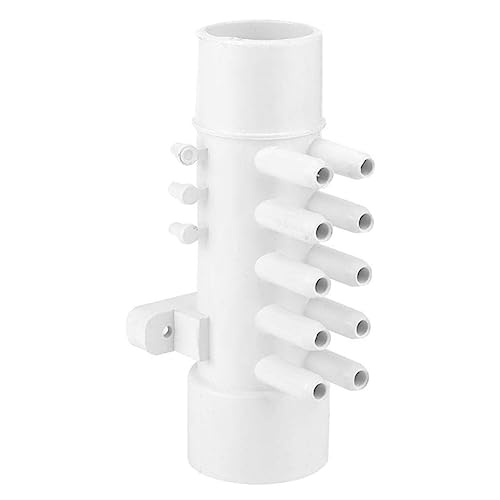 Yuattory Colector de Canalización Spa Accesorios de Piscina, Dispensador de Spa de Piscina Accesorios de Piezas de Spa Salida de Aire de 10 Agujeros