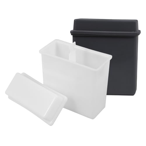 Unomor Lab Plastic Staining Rack Set 24-Piece Microscope Slide Storage Box Staining Jar Retrieval