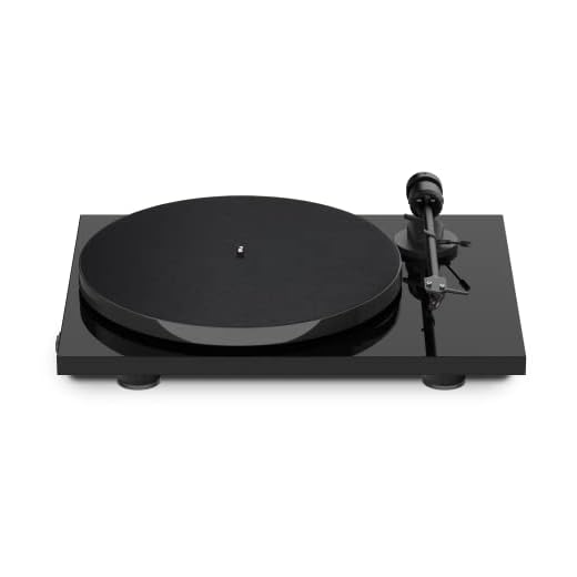 Pro-Ject E1 Phono, Plug & Play Entry Level Record Player with Built-in switchable Phono Stage and 33/45 Electronic Speed Switch (Black)