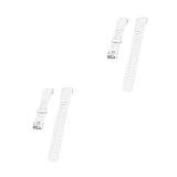 Gatuida 2stücke Silikon-armband Für Hr Flexibles Langlebiges Ersatzband Einfache Installation Mit Stabiler Schnalle Für Sport Arbeit Und Reisen Komfortabel Und Stilvoll Für Männer Und