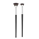 2 Pcs Fan Mascara Brushes Eyebrow Brush Eyelashes Makeup Tools Eye Shadow Brush Lash Cleaning Brush Mascara Painting Tool Professional Lash Supplies