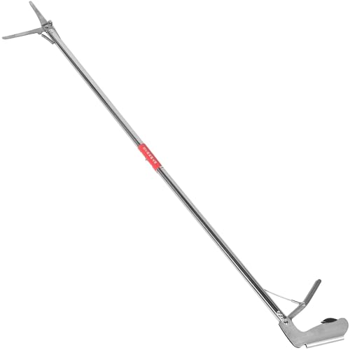 Garneck Schlangenzange aus Edelstahl Faltbar Leichter Schlangenfänger Clip für Reptilienhaltung Langlebig und Rostfrei Sicherer Greifmechanismus für Outdoor und Terraristik