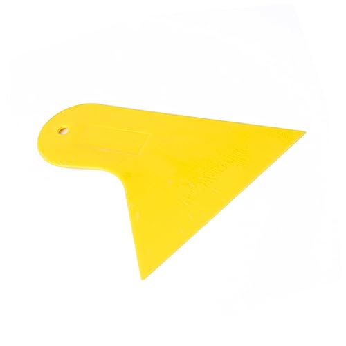 GRIRIW Chrome Yellow Film Tool Film Scraper for Cleaning Sticker Installation DIY Handwork Tool for Glue Application Removal