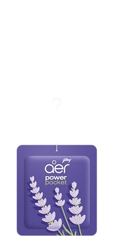 Godrej aer Power Pocket Bathroom Freshener – Lavender Bloom (10g) | Lasts up to 30 days | Germ Protection