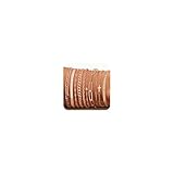 XIANNVXI 10pcs Rose Gold Bracelets Set for Women Rose Gold Chain Bracelet Stack for Women Stackable Figaro Herringbone Paperclip Chain Bracelet Pack