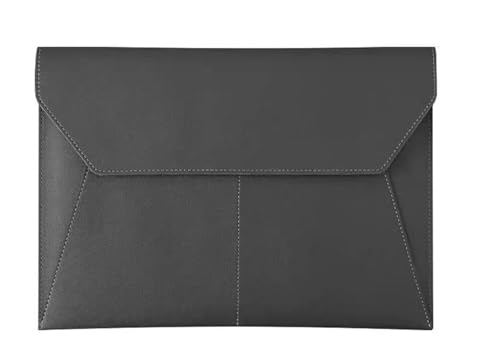 EMZCIEYDK(売店) PUレザー封筒型書類ホルダー 33x23.5cm マルチカラー 2個パック(Black)
