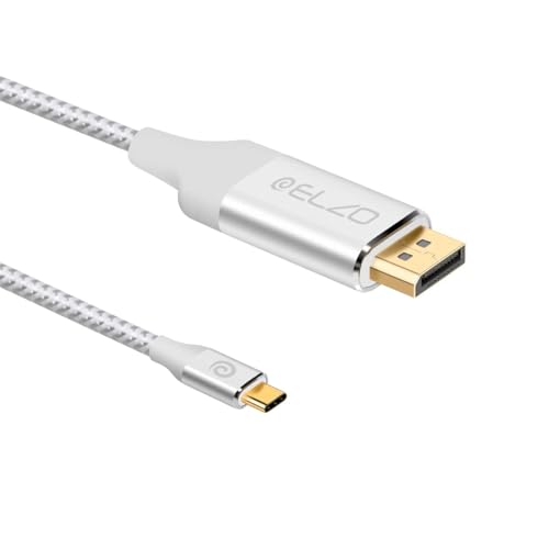INICIO USB C to DisplayPort Cable 1.8m, 4K@60Hz Type C to DP Adapter Thunderbolt 3/4 Compatible For MacBook Pro Air M1 Max iPad XPS Spectre Envy S23 S22 Ultra [Not HDMI]