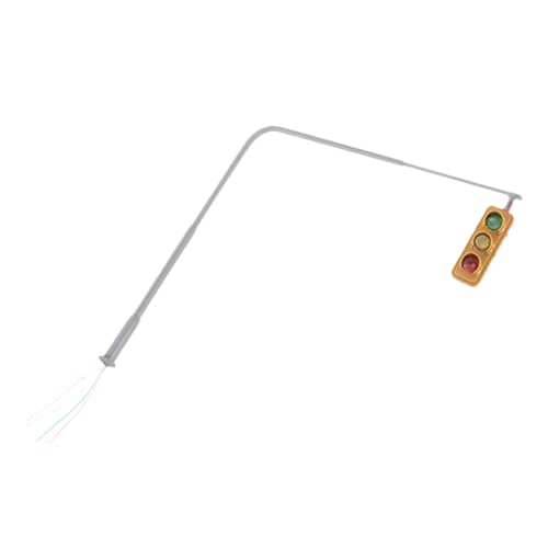 ORFOFE 号ミニ建築模型 信号機付きミニチュア交通ライト サンドテーブル用材料 ミニハウス飾り コンパクト設計 簡単設置可能