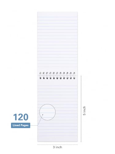 Image of DOODLE Pocket Plans Mini Spiral Notepads Set of 12 | 3 x 5 Inch Pocket Notepad with Top Spiral Binding | Pack of 12 Small Notepads for Notes, Lists, Reminders, To-Do & Desk Use | Assorted Designs
