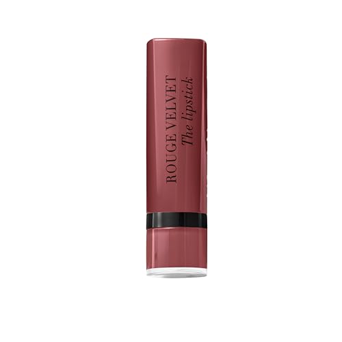 BOURJOIS - Rouge À Lèvres Rouge Velvet The Lipstick 52 SPICY FIG - Ultra Pigmenté - Fini Mat Intense - Longue Tenue 24H - Applicateur Précis - Sensation Lèvres Nues