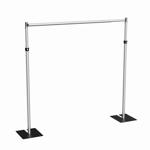 XINONE 8×8 ft Professional Artificial Flower Wall System with Heavy-Duty Aluminum Frame, Modular 2-Panel Design for Corporate Events, Weddings, Venues & Rental Businesses (only Stand)