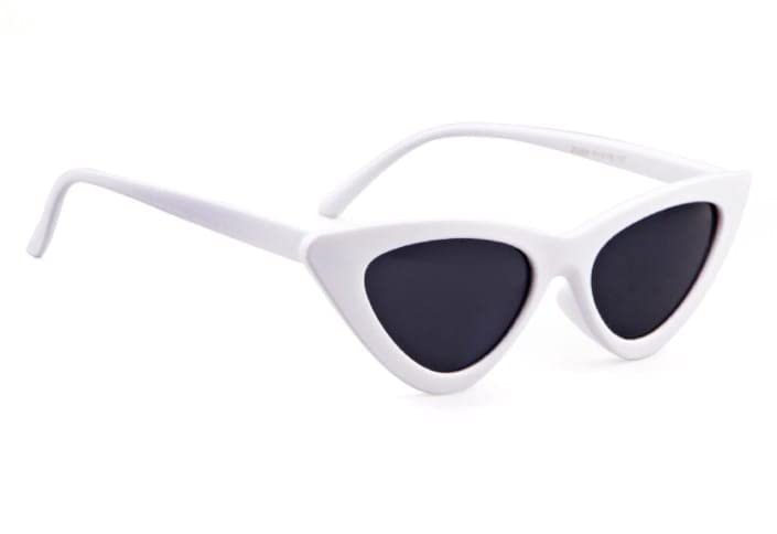 Eymen I®, Sunglasses UV400 Protected Cat Eye Sunglasses for Women Girls Ladies Vintage Cateye Triangle Frame (White) - Review, Price and Buying Guide