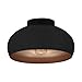 Produktbild EGLO Deckenlampe Mogano 2, 1-flammige Deckenleuchte, Wohnzimmerlampe aus Metall in Schwarz und Kupfer, Flurlampe Decke, Deckenbeleuchtung mit E27 Fassung