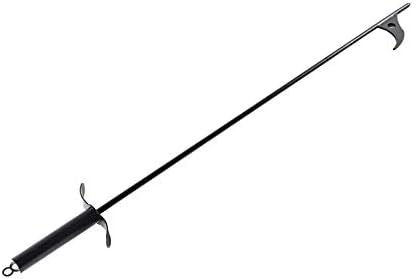 40-Inch Fire Pit Poker Outdoor Sticker for Fireplace, Camping, Wood Stove and Indoor Use, Black Solid Steel