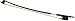 Howard Core 1085DB-F Octagonal Brazilwood Double Bass Bow - French, 3/4 Size