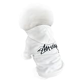 シャツ 犬の冬のコート 犬服 ドッグウェア パーカー 犬用コスチューム 可愛い ペットウェア 小中大型犬服 わんちゃんのお洋服 防寒 暖かい ワンコ服 秋冬 人気 おしゃれ お散歩 お出かけ（ホワイト-S）