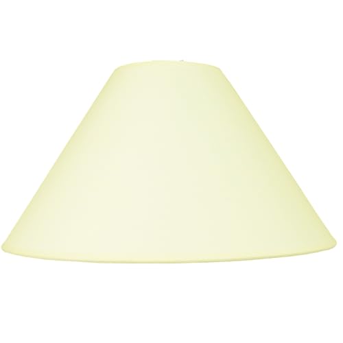 14 Inch Cream Cotton Coolie Lampshade – Classic Cone Shape, 100% Cotton Fabric, Versatile for Table Lamp, Floor Lamp, and Ceiling Pendant