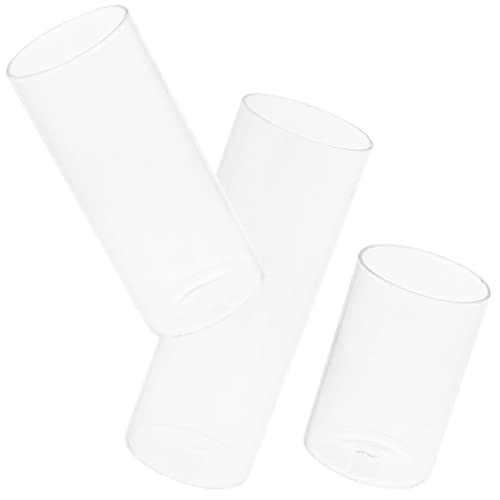 3pcs Transparent Candle Jar Small Glass Candle Cup Glass Candlestick Holder Desktop Candle Cup Decor Candle Holder Glass Transparent Candle Cup Desktop Candle Decor Candlestick Cup