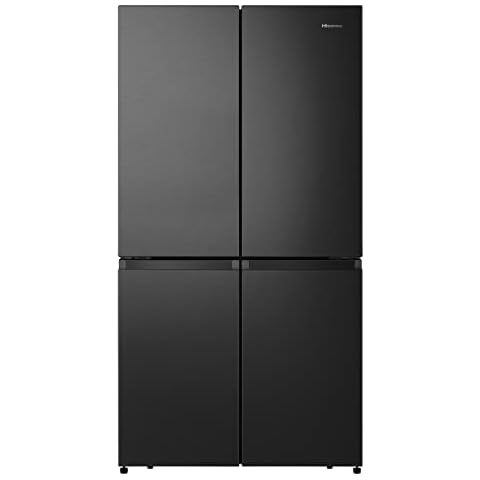 Hisense RQ758N4SAFE Cross Door Kühl-Gefrierkombination/NoFrostPlus/Inverter-Kompressor/Multiflow 360°/ SuperCool/ 178,5 cm/Kühlteil 393 l/Gefrierteil 216 l/ 40 dB/ 320 kWh/Jahr/schwarz Cover