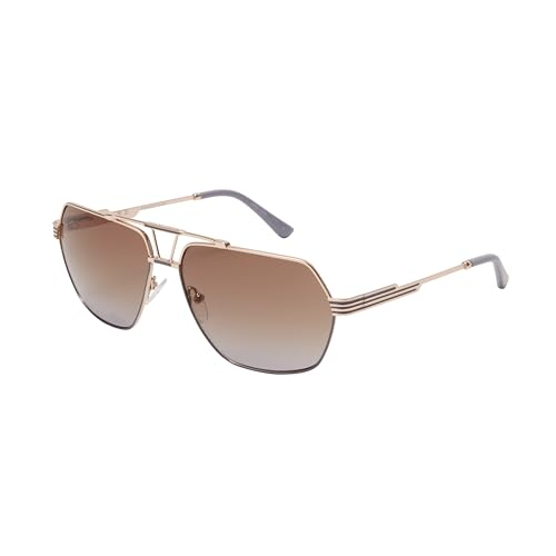 L.A.M.B. Gwen Stefani LA577 Women's Geometric Aviator Sunglasses, Rose Gold, 61 mm, UV400 Protection