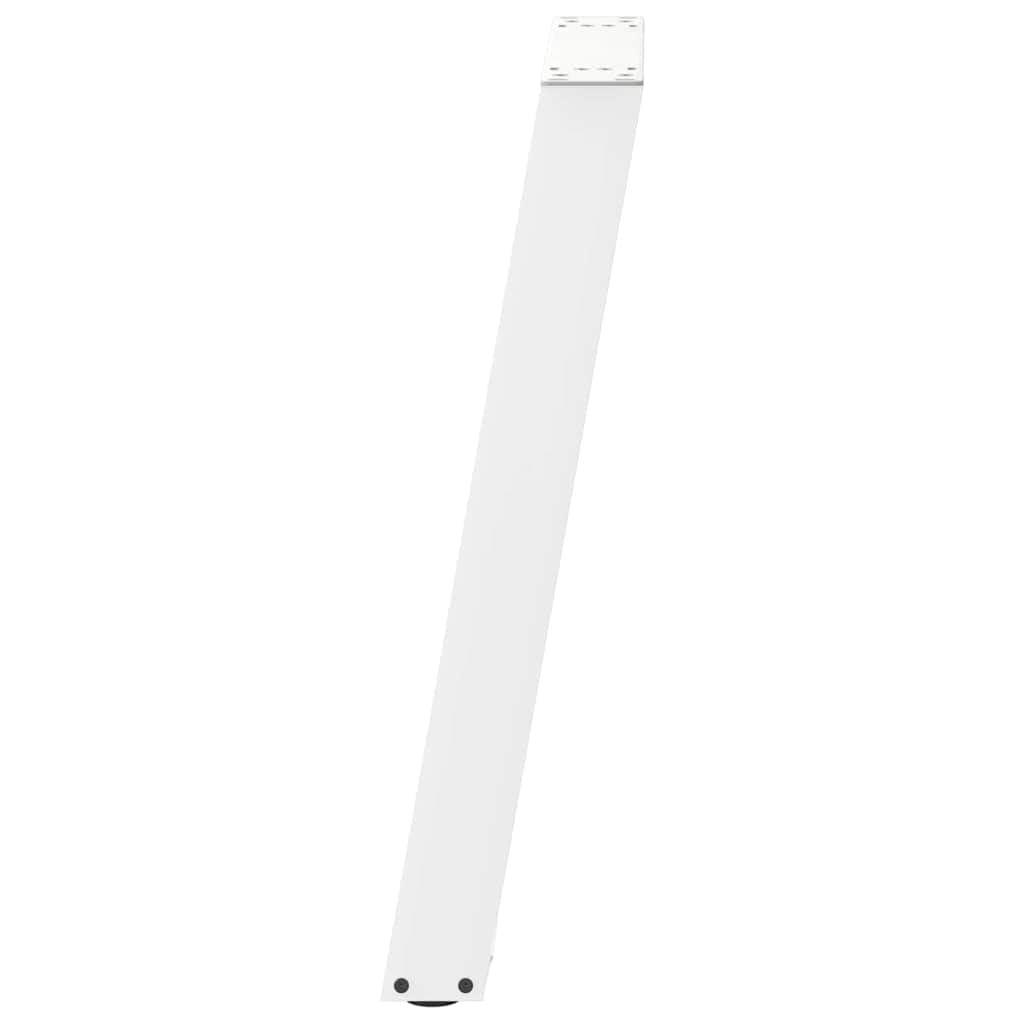 vidaXL Patas para Consola en Forma de U (2 Unidades), Color Blanco, 28 x (72-73) cm, Acero