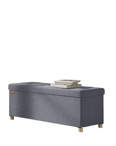 DSFIHJO Reposapies Sofa Banco de almacenaje Plegable con Tapa, reposapiés, 38 x 110 40 cm, 112 l Puff almacenaje