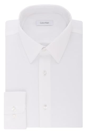 Calvin Klein Men's Dress Shirt Regular Fit Non Iron Stretch Solid3