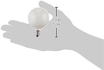Sterl Lighting – 40 Watt G16.5 Mirror Vanity Round Light Bulbs Type G E12 Candelabra Base 120 Volts 2.75In 370Lm White Decorative Chandelier or Sconce Mini Globe Incandescent 2700K WW White – 10 Pack