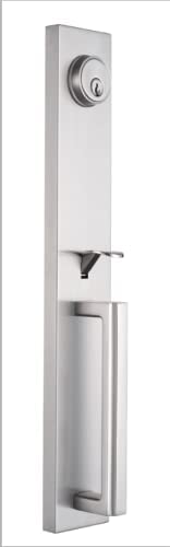 Tmc Double Door Handlset For Front Door Brushed Nickel Finish (Keyed Entry Handle And Dummy Hanlset Set),Mdhst2016Sn-Double-1 #TOP5