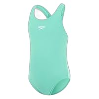 Speedo Girl's Essential Medalist One Piece, Light Jade, 3 Years