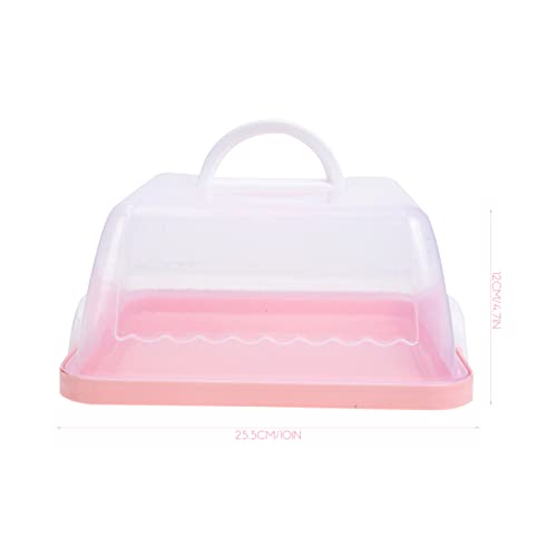 Lifkome Square Cake Carrier Storage Container Macaron Box With Handle Locking Cake Carrier Square Storage Container Stand Cake Box Comes With Handle Cake Container Holds Pies #TOP6