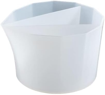 Resin Split Cup Set, Silicone Mixing Cups for Fluid Art, Acrylic Pouring, Resin Crafts Casting Supplies, Easy-Pour Spout (3 Grids Cup)