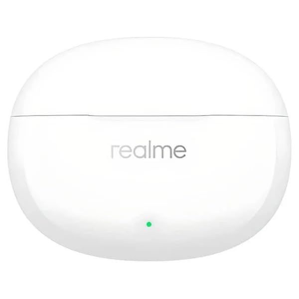 Image of Real Me T110 Buds | 50dB Active Noise Cancellation, Hi-Res LHDC Audio, 12.4mm Dynamic Bass Driver, 6 Mic Clear Voice Calls, 51,IP55 Waterproof,TWS for Apple & Android (T110, Moonlight White)