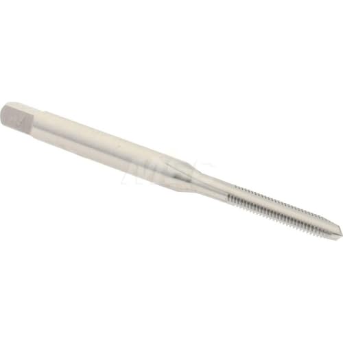 Hertel Straight Flute Tap, M2.5x0.45 Metric Coarse, 3 Flute, Plug Chamfer, 6H Class of Fit, High-Speed Steel, Bright/Uncoated Finish, 1-13/16