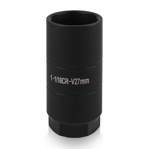 Car Oil Pressure Sensor Socket with 3/8 Drive Anti-Rust 1 1/16 Socket for Dismantling Oil Sending Units Professional 27mm Sockets for Use with 3/8 Drive or 1 1/8 Hex Wrench