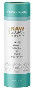 Raw Sugar Deodorant - Cucumber + Chamomile - 2 oz.